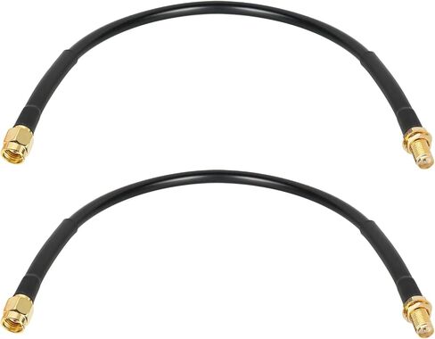 XRDS -RF RP-SMA Male to RP-SMA Female Coax Cable 10FT, RG58 WiFi Antenna Extension Coax Cable for WiFi LAN Router Wireless Network Card Adapter in Kuwait