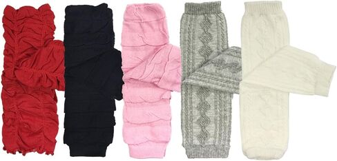 Bowbear Set of 5 Baby & Toddler Leg Warmer Collection Premium Value Pack, VS5 in Saudi Arabia