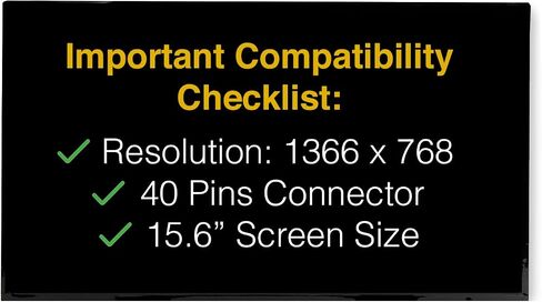 Replacement Screen for N156B6-L0B REV.C3 40 Pins HD 1366x768 Glossy LED LCD with Tools in Saudi Arabia