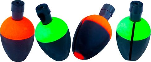 Pautzke Bait Fire Float Trout Fishing Bobbers، تصميم بلونين، خفيف الوزن، متين، مثالي للجداول الصغيرة، والجداول، والأنهار، والبحيرات، متوفر في عبوات كبيرة، كبيرة، كومبو، صغيرة (18، حزمة مجمعة) in Saudi Arabia