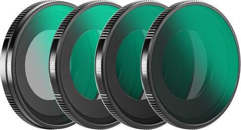 طقم مرشح أساسي مكون من 4 قطع لجهاز Insta360 Go Ultra، يتضمن الأشعة فوق البنفسجية ND8 ND32 ND64، مجموعة مثالية لحماية العدسات طوال اليوم والتحكم في التعرض أثناء السفر والرياضة in Kuwait