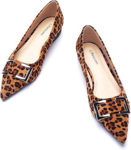 C.Paravano Womens Flats | Pointed Toe Flat | Black Flats for Women | Ballet Flats(Size 8,Black) in Saudi Arabia