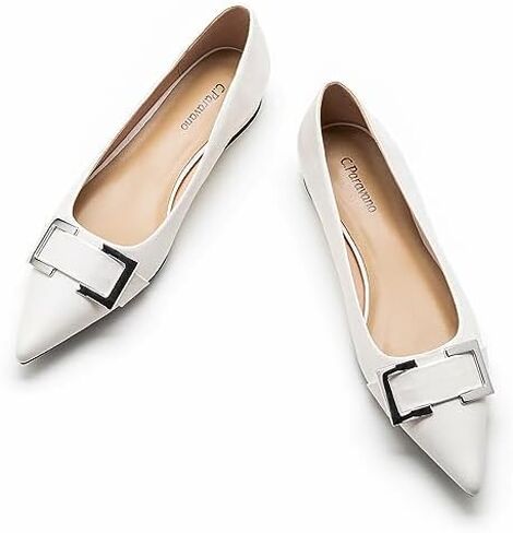 C.Paravano Womens Flats | Pointed Toe Flat | Black Flats for Women | Ballet Flats(Size 8,Black) in Saudi Arabia