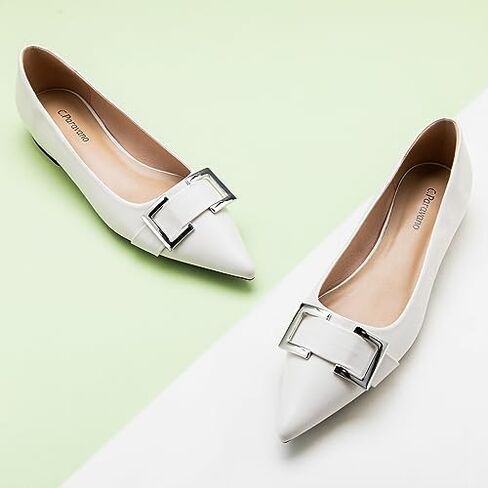 C.Paravano Womens Flats | Pointed Toe Flat | Black Flats for Women | Ballet Flats(Size 8,Black) in Saudi Arabia