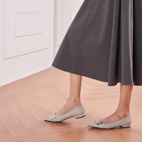 C.Paravano Womens Flats | Pointed Toe Flat | Black Flats for Women | Ballet Flats(Size 8,Black) in Saudi Arabia