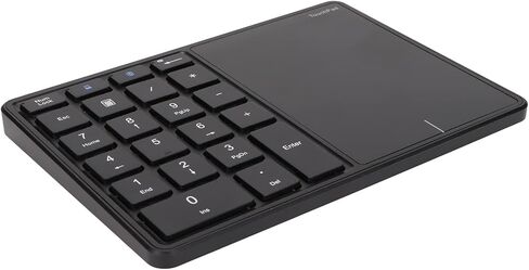Number Pad with Touchpad 22 Keys BT4.2 2.4G, Type C Charging 500mAh Battery, Numeric Keypad, Suitable for, iOS, OS X (Black) in Saudi Arabia