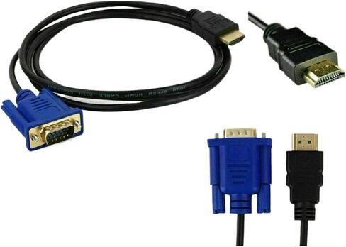 كابل 1.8 متر متوافق مع HDMI إلى V/GA ​​1080P HD مع كابل محول HDMI-متوافق مع كابل V/GA in Saudi Arabia