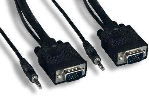 15 بوصة SVGA مع كابل صوت HD15/3.5 ملم AUX 28AWG فيديو شاشة كمبيوتر شخصي in Saudi Arabia