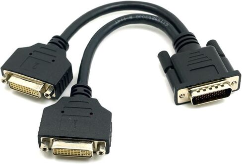 DMS 59Pin to DP Hd Male to 2 X V/GA DVI 24+5 Female Converter Adapter Video Splitter Cable for M>oni>tor System(59PIN-DVI-VGA) in Saudi Arabia