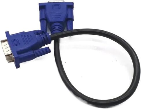 V/GA Extension Cable HD 15 Pin Male to Male V/GA Cables Cord Wire Line Copper Core for PC Computer M>oni>tor Projector(30cm) in Saudi Arabia