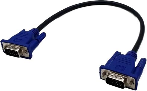 V/GA Extension Cable HD 15 Pin Male to Male V/GA Cables Cord Wire Line Copper Core for PC Computer M>oni>tor Projector(30cm) in Saudi Arabia