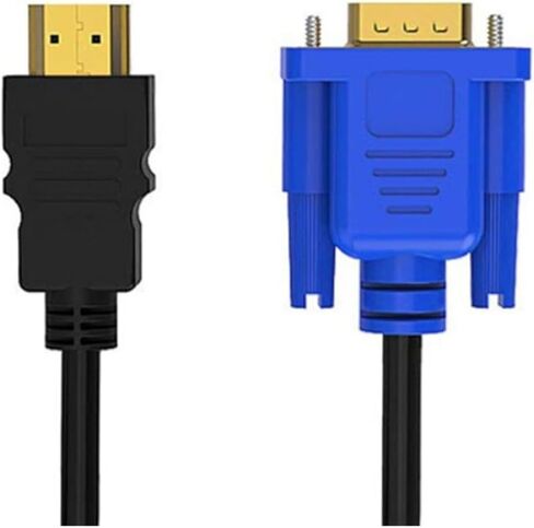 1.8 M HDMI-Compatible Cable to V/GA 1080P HD with Adapter Cable HDMI-Compatible to V/GA Cable(1m) in Saudi Arabia