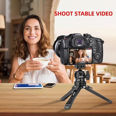Zeadio Ball Head Mount with 1/4" & 3/8" Thread - 360° Panoramic Heavy Duty Metal Camera Mount Tripod Head for DSLR, Gimbal, Action Cam (Medium) in Kuwait