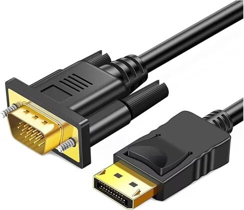 Connecting DP to V/GA Cable Extension Cable 24+1 Pin DisplayPort to V/GA Adapter 1.8m DP to DVI Conversion HD Video Cable in Saudi Arabia