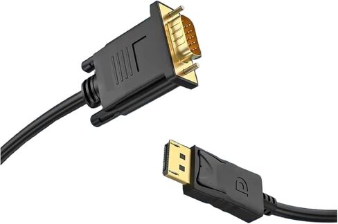 Connecting DP to V/GA Cable Extension Cable 24+1 Pin DisplayPort to V/GA Adapter 1.8m DP to DVI Conversion HD Video Cable in Saudi Arabia