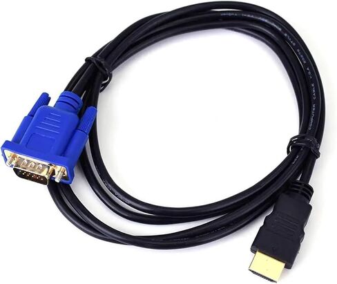 1.8M HDM-CompatibleI to V/GA Cable HD 1080P HDMI Male to V/GA Male Video Converter Adapter for PC S10 HDTV to V/GA Cable in Saudi Arabia