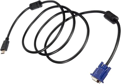 1.8M HDM-CompatibleI to V/GA Cable HD 1080P HDMI Male to V/GA Male Video Converter Adapter for PC S10 HDTV to V/GA Cable in Saudi Arabia