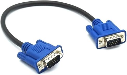V/GA Extension Cable HD 15 Pin Male to Male V/GA Cables Cord Wire Line Copper Core for PC Computer M>oni>tor Projector(50cm) in Saudi Arabia