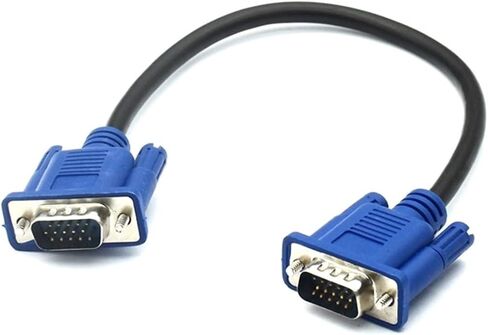 V/GA Extension Cable HD 15 Pin Male to Male V/GA Cables Cord Wire Line Copper Core for PC Computer M>oni>tor Projector(50cm) in Saudi Arabia