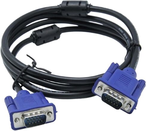 1.5M V/GA to V/GA Cable 15 Pin Male to Male Extension Converter Connector for Computer M>oni>tor Projector PC TV Adapter(3m) in Saudi Arabia