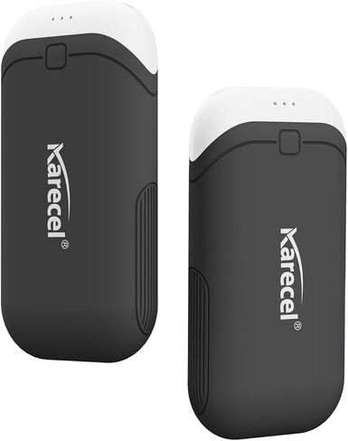 karecel تدفئة اليد قابلة لإعادة الشحن، تدفئة اليد الكهربائية قابلة لإعادة الاستخدام 5200 مللي أمبير في الساعة بطارية سخان USB محمولة للجيب الساخن لتدفئة اليد، هدية شتاء رائعة للرجال والنساء في الهواء الطلق والتخييم والتزلج in Kuwait