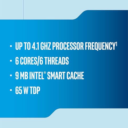 معالج انتل كور i5-9400F المكتبي 6 نواة 4.1 جيجا هرتز توربو بدون رسومات (متجدد) in Saudi Arabia