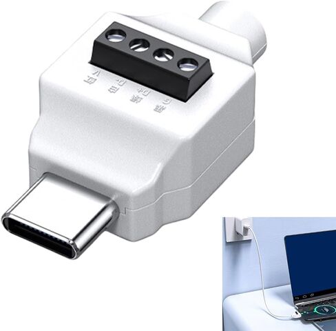 USB نوع C ذكر إلى 5Pin/4pin موصلات محطة لحام للأسلاك السريعة وإصلاح الأجهزة فقط Supprt 65W شحن USB C موصلات لحام in Saudi Arabia