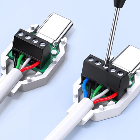 USB نوع C ذكر إلى 5Pin/4pin موصلات محطة لحام للأسلاك السريعة وإصلاح الأجهزة فقط Supprt 65W شحن USB C موصلات لحام in Saudi Arabia