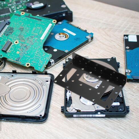 طقم دعامة تثبيت SSD مكون من 4 قطع من MERRYHAPY لمحرك الحالة الصلبة لسطح المكتب ومحول القرص الصلب تركيب سريع لتخزين بيانات المكتب المنزلي in Kuwait