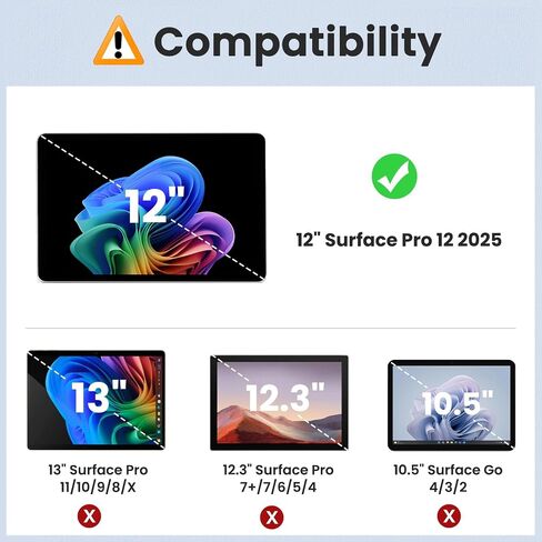 MoKo 2-Pack Paper Screen Protector for New Microsoft Surface Pro 12 inch 2025, Anti-Glare Anti Scratch Writable PET Film for Surface Pro 12-Inch, Compatible with Surface Pen, Matte in Saudi Arabia
