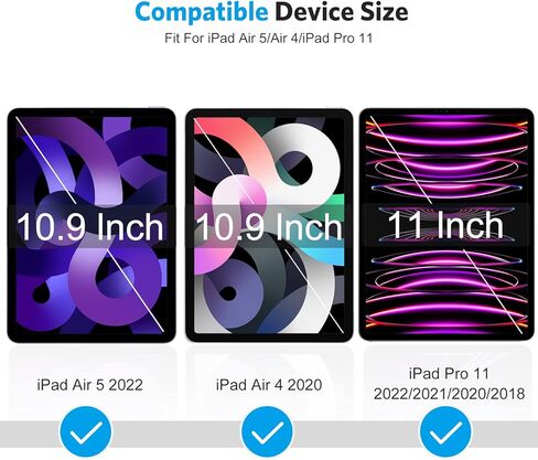 واقي شاشة ورقي من OMOTON PAPERSENSE مكون من قطعتين لجهاز iPad Pro 11 بوصة M5 M4 (الجيل السادس والخامس، 2025/2024)، فيلم PET غير لامع مع صينية خالية من الغبار، ارسم مثل الورق، فائق الاستجابة، متوافق مع قلم Apple in Saudi Arabia