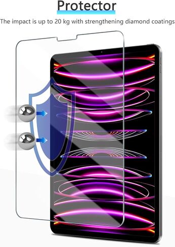 واقي شاشة ورقي من OMOTON PAPERSENSE مكون من قطعتين لجهاز iPad Pro 11 بوصة M5 M4 (الجيل السادس والخامس، 2025/2024)، فيلم PET غير لامع مع صينية خالية من الغبار، ارسم مثل الورق، فائق الاستجابة، متوافق مع قلم Apple in Saudi Arabia