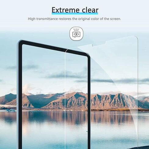 واقي شاشة ورقي من OMOTON PAPERSENSE مكون من قطعتين لجهاز iPad Pro 11 بوصة M5 M4 (الجيل السادس والخامس، 2025/2024)، فيلم PET غير لامع مع صينية خالية من الغبار، ارسم مثل الورق، فائق الاستجابة، متوافق مع قلم Apple in Saudi Arabia
