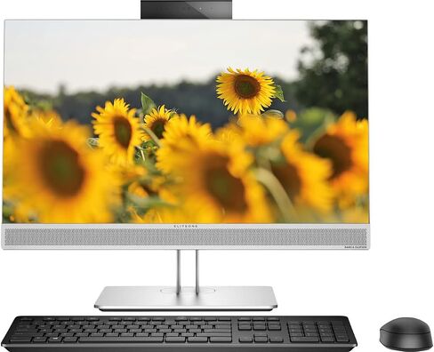 كمبيوتر مكتبي HP EliteOne 800 G4 الكل في واحد 23.8 بوصة FHD، Core i5-8400، 16 جيجابايت DDR4 RAM 512 جيجابايت SSD، ماوس ولوحة مفاتيح، HDMI، Type-C، Windows 11 Pro 64Bit (متجدد) in Saudi Arabia