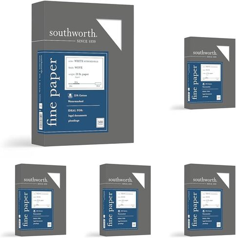 ورق عمل Southworth 25% قطني مخطط، 8. 5 × 11 بوصة، in Kuwait