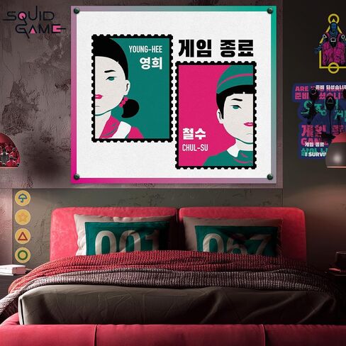 خلفية حفلة لعبة البقاء على قيد الحياة - نسيج حائط كبير تحت عنوان الحبار لديكورات أعياد الميلاد، والحفلات التنكرية، وخلفية كشك الصور، وديكور غرفة النوم والمكتب المرخص رسميًا، 59 بوصة × 51 بوصة in Kuwait