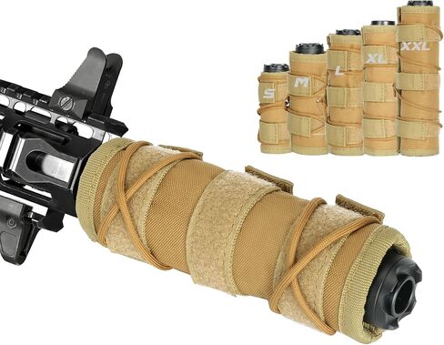DBTAC Suppressor Cover for Low Volume Fire Training, Heat-Resistant Suppressor Covers for Precision Drills, Hunting and Competitive Shooting, 1.5 inches Diameter with multiple lengths (4/5/6/7/9 Inch) in Saudi Arabia