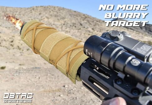 DBTAC Suppressor Cover for Low Volume Fire Training, Heat-Resistant Suppressor Covers for Precision Drills, Hunting and Competitive Shooting, 1.5 inches Diameter with multiple lengths (4/5/6/7/9 Inch) in Saudi Arabia
