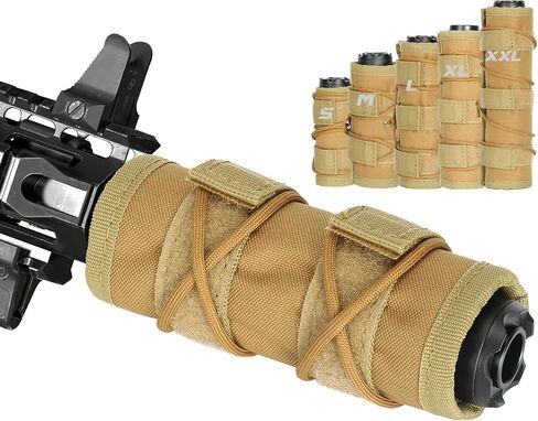 DBTAC Suppressor Cover for Low Volume Fire Training, Heat-Resistant Suppressor Covers for Precision Drills, Hunting and Competitive Shooting, 1.5 inches Diameter with multiple lengths (4/5/6/7/9 Inch) in Saudi Arabia