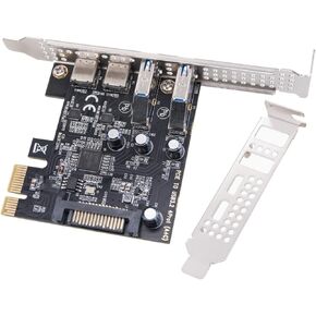 بطاقة توسيع PCIE 1X إلى USB عالية السرعة 3.2 Gen1 Type C وبطاقة ناهضات الواجهات لرأس اللوحة الأمامية للكمبيوتر المكتبي من النوع C in Kuwait