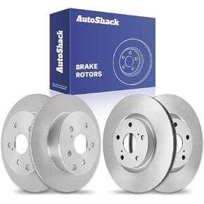 Autoshack Black Hat حفر ودوارات الفرامل المحفورة ودوارات الفرامل الأمامية والخلفية في 2006-2018 Toyota RAV4 2.4L 2.5L 3.5L V6 4WD AWD FWD PR41436PR41445 in Saudi Arabia