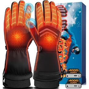 قفازات ساخنة للرجال والنساء، قفازات تسخين قابلة لإعادة الشحن 7.4 فولت 8000 مللي أمبير في الساعة، قفازات كهربائية مقاومة للماء وشاشة تعمل باللمس للدراجات النارية، والصيد، والتزلج، والمشي لمسافات طويلة، والعمل في الهواء الطلق in Kuwait