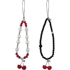 حزام حبل رائع للهاتف على شكل فراشة الكرز للحقائب، حزام معصم ديكور لطيف وأنيق لأجهزة Airpods والكاميرات وحافظة الهاتف in Kuwait