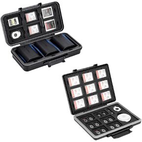 Traceable 45 Slots Memory Card Case+Camera Battery Memory Card Storage Case for 6 SD Card in Kuwait