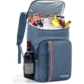 Cooler Backpack - 45 Can Insulated Soft Cooler Lunch Bag for Camping, Beach, Hiking & Shopping for Men and Women(Black) in Saudi Arabia