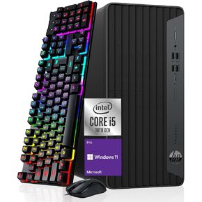 HP ProDesk 600 G6 Tower PC Desktop Computer, Six-Core i5-10500 Up to 4.50 GHz, 16GB DDR4, 256GB SSD, Keyboard and Mouse, WiFi, BT, 4K Support, Windows 11 Pro (Renewed) in Kuwait