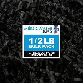 MagicWater Supply Soft & Thin Cut Crinkle Paper Shred Filler (1/2 LB) for Gift Wrapping & Basket Filling - Cream in Saudi Arabia