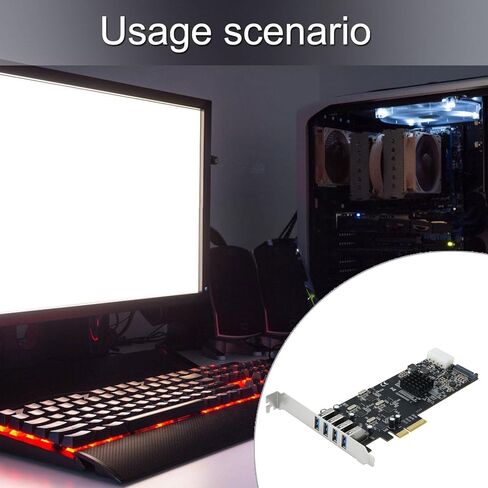 بطاقة توسيع PCIe 4 احترافية إلى أربعة منافذ USB3.0 مع ملحقات كمبيوتر فردية بسرعات 5 جيجابت في الثانية in Kuwait