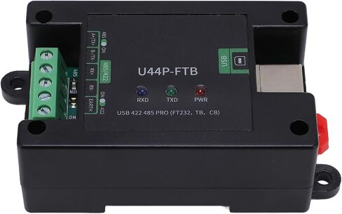 plplaaoo USB 422 485 PRO وحدة صناعية عالية السرعة USB إلى محول المنفذ التسلسلي مع موصل ذكر DB9 لنقل البيانات المستقر في مادة ABS للأتمتة الصناعية in Saudi Arabia