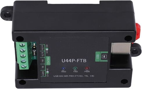 plplaaoo USB 422 485 PRO وحدة صناعية عالية السرعة USB إلى محول المنفذ التسلسلي مع موصل ذكر DB9 لنقل البيانات المستقر في مادة ABS للأتمتة الصناعية in Saudi Arabia
